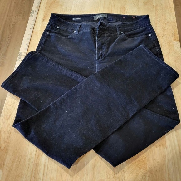 Talbots Flawless Five Pocket Straight 8 Black Jeans Denim 31" Waist - Picture 1 of 5